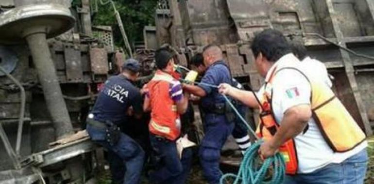 El descarrilamiento de La Bestia causa cinco muertos y 15 heridos en Tabasco
