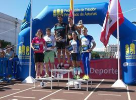 Daniel Rodríguez y Paula García Godino se imponen en el Triatlón del Santa Olaya