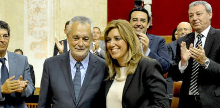Susana Díaz, investida primera mujer presidenta de la Junta de Andalucía