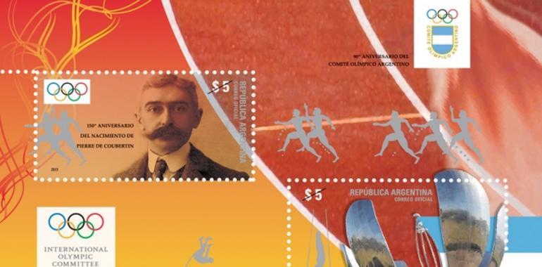 Emisión Postal por la 125 Sesión del Comité Olímpico Internacional en Buenos Aires