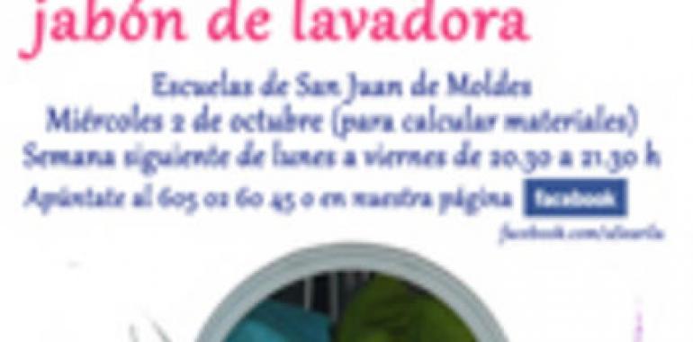Curso de elaboración de jabón de lavadora en Castropol