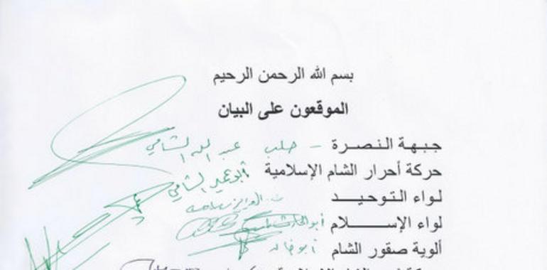 Alianza de grupos rebeldes en Siria