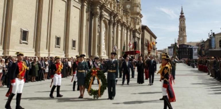 La Reina preside en Badajoz los actos centrales de la Virgen del Pilar, Patrona de la Guardia Civil