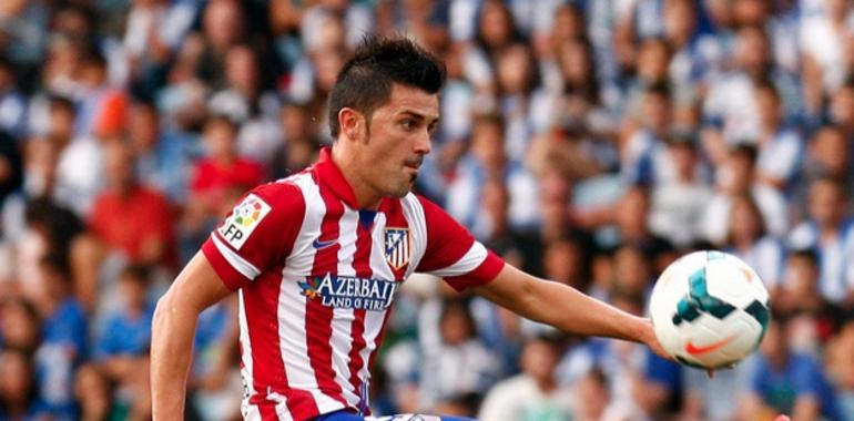 David Villa se resiente de la lesión de rodilla