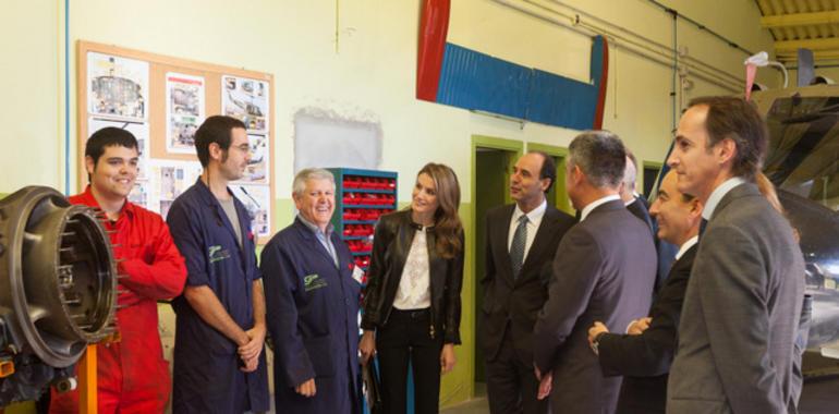 Doña Letizia preside la inauguración nacional del curso de FP en Cantabria 