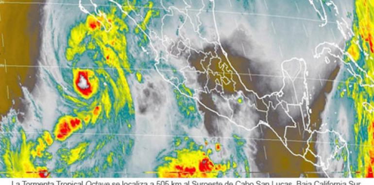 Octave amenaza con intensas lluvias al norte de Sinaloa, sur de Sonora y Chihuahua