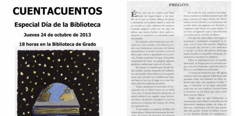 Grado celebra el Día de la Biblioteca con un Cuentacuentos