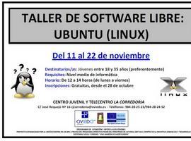 Talleres en Oviedo para formar bloggers y sobre manejo de software libre Ubuntu (linux)