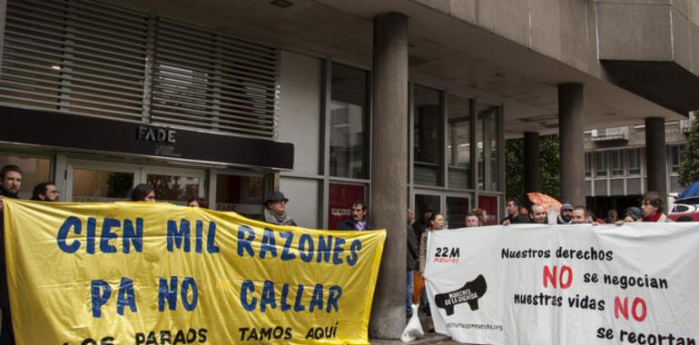 Ocupación simbólica de la FADE por Asturies en Marcha22M