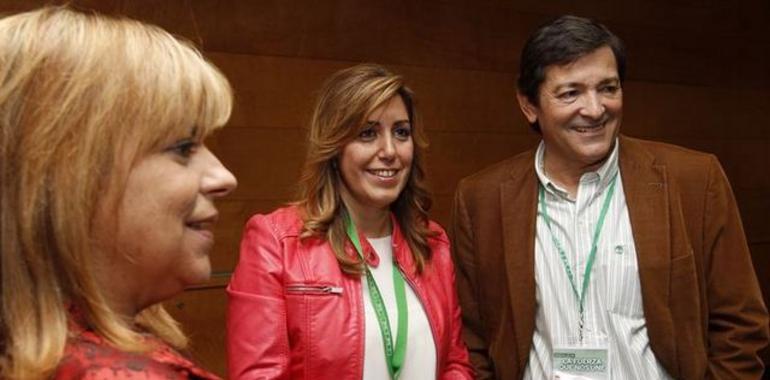 Javier Fernández, en el congreso extraordinario del PSOE andaluz