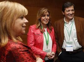 Javier Fernández, en el congreso extraordinario del PSOE andaluz