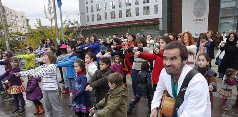 Valdecilla acoge la grabación de un videoclip para promover la donación de médula ósea
