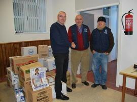 Aportación allandesa a la Caravana Solidaria del Banco de Alimentos de Asturias