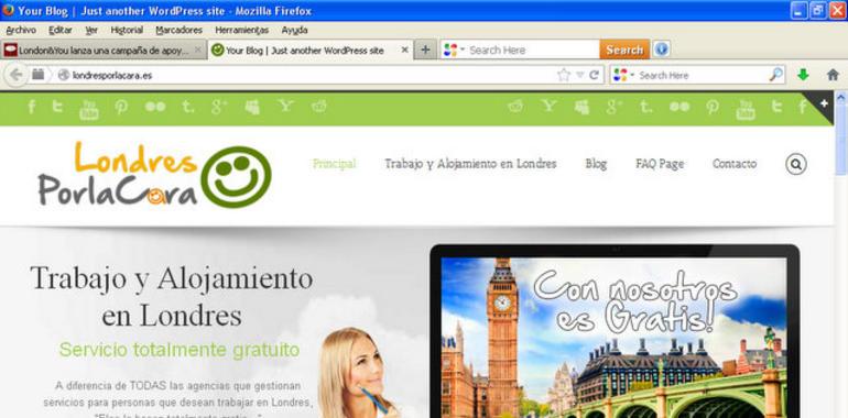 Web de apoyo a jóvenes desempleados que deseen encontrar trabajo en Londres