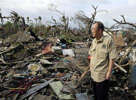 Llamamiento de Ban Ki-Moon a no cejar en el apoyo a Filipinas