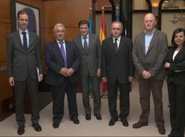 Encuentro del presidente del Principado con las direcciones de Central Lechera y CAPSA