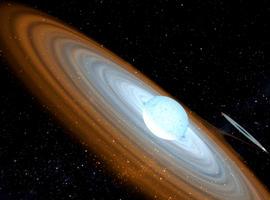 El primer agujero negro que orbita una estrella “peonza”