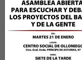 Asamblea abierta en el Centro Social de Olloniego