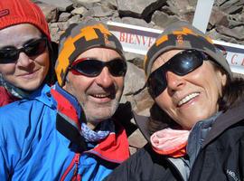 La expedición asturiana al Aconcagua sube a Nido de Cóndores con vientos de 140 Km/h en la cumbre