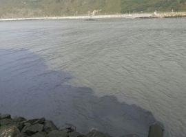 El vertido sospechoso en la Ría de Avilés procede de agua de lluvia