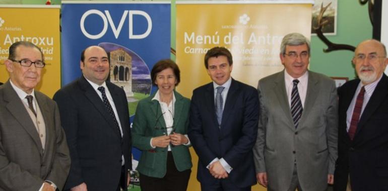 Asturianos ilustres arropan el  menú de Antroxu en Madrid