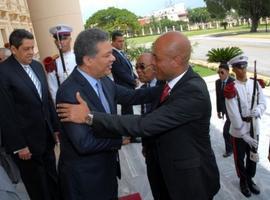 Presidente Fernández  se reunió con su homólogo haitiano Michel Martelly 