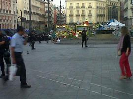 La policía desalojó InfoSol y la acampada del Paseo del Prado