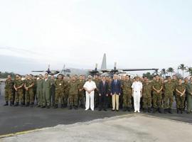 Visita a las #tropas #españolas en la República Centroafricana y Gabón