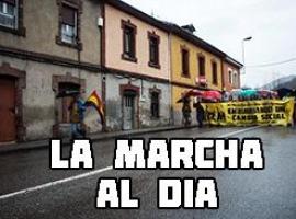 Manifestación el sábado ante la Junta General tras marcha a pie desde Lugones 
