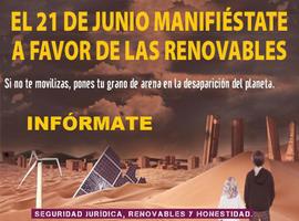 COAG apoya la gran manifestación en favor de las energías renovables