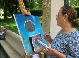 La lluvia obliga a suspender el concurso de pintura rápida de mañana en Oviedo