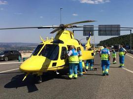 Dos personas resultan heridas de gravedad en un accidente en la AP-6