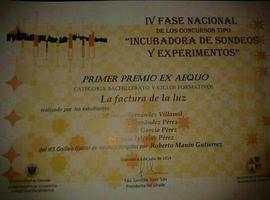 Alumnos del #IES de #Navia ganan el concurso nacional Incubadora de sondeos y experimentos