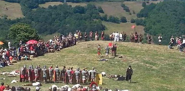 Batalla campal en Carabanzo de miles de astures y romanos por La Carisa