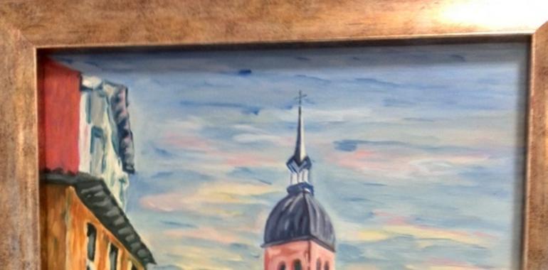 #Pintura:#Anadeli #García expone en el Ayuntamiento de #Allande
