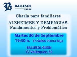 Charla sobre alzehimer y demencias en Ballesol Gijón