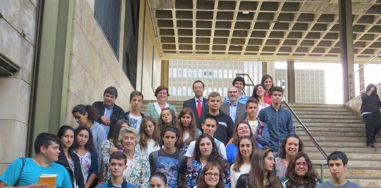Euroescolinos asturianos al Parlamento de Europa