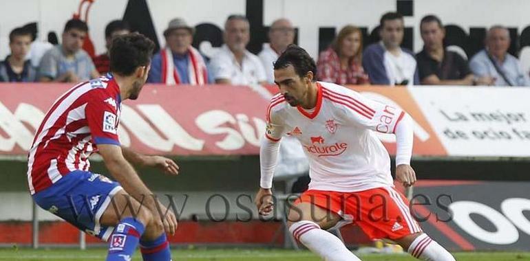 El Sporting venció 2-0 al Osasuna en El Molinón