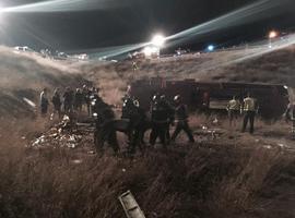 Son ya 14 los muertos en el accidente de autobús de Venta del Olivo, Murcia