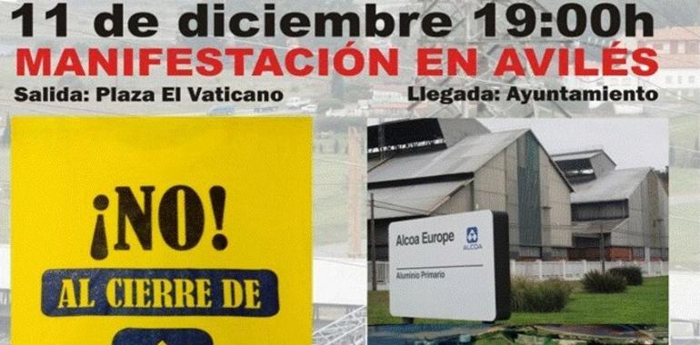 Semana de marchas contra el Gobierno en defensa del empleo en Alcoa y en Asturias
