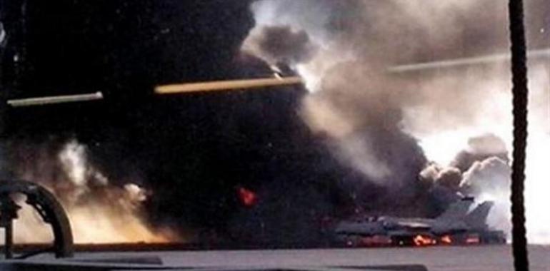 Diez muertos y trece heridos al estrellarse un F-16 griego en la base de Los Llanos 