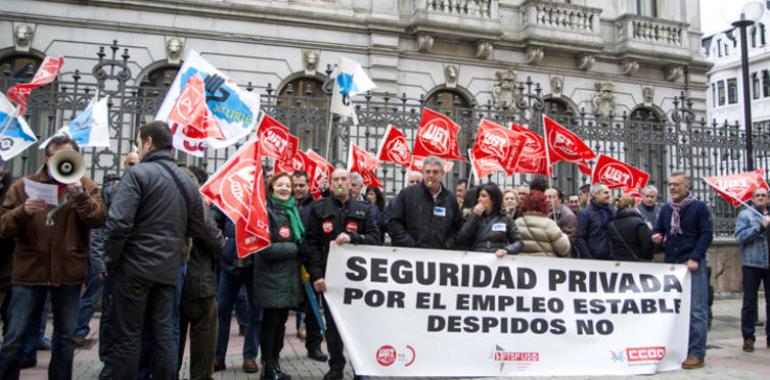 Sindicatos exigen al Principado que haga cumplir el convenio en la seguridad privada