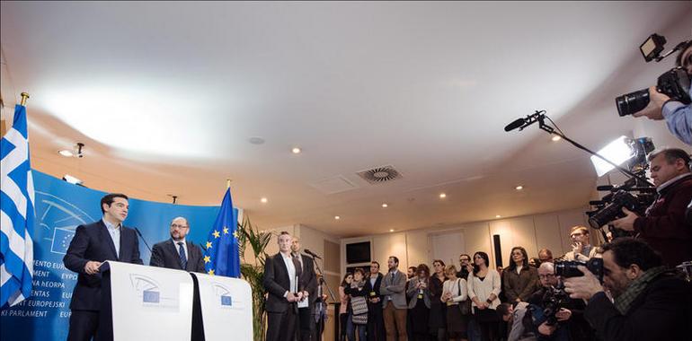 Alexis Tsipras visita el Parlamento Europeo