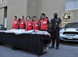 Presentan a los cinco detenidos por el ataque al Casino Royale de Monterrey