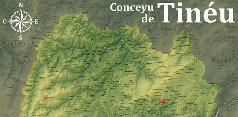 El Teixu presenta un mapa cola toponimia  tradicional del conceyu de Tinéu  