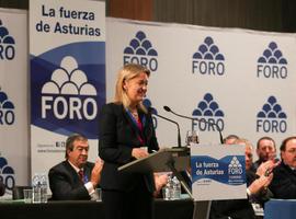 Cristina Coto, elegida presidenta de Foro, confía en su partido para cambiar la situación de Asturias