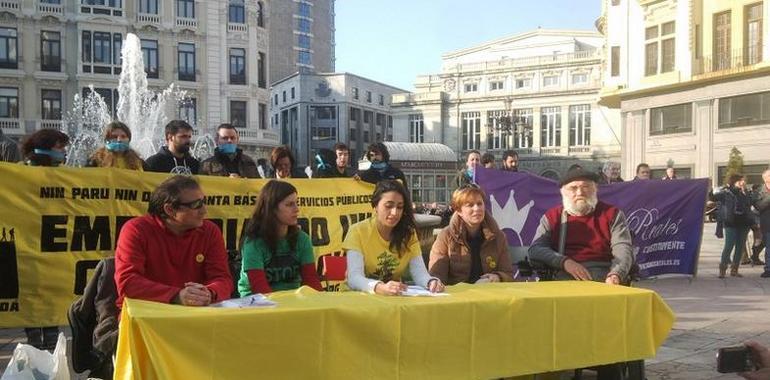 La columna asturiana arranca mañana, en manifestación, su viaje al 21M en Madrid