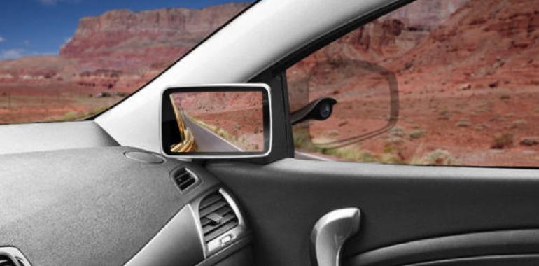 Imagen tridimensional para los retrovisores de los coches del futuro