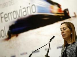 La ministra defiende los tres AVE del País Vasco y los catalanes por su interés para España