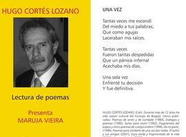 Lectura poética de Hugo Cortés Lozano en la Casa de Poesía Silva